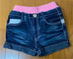 女児　デニムショートパンツ　130cm