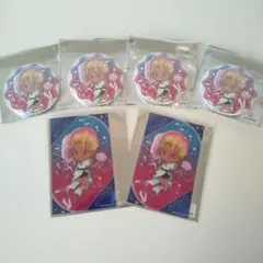 士道龍聖 ブルーロック くらげ 缶バッジ＆クリアカード 6点まとめセット クラゲ