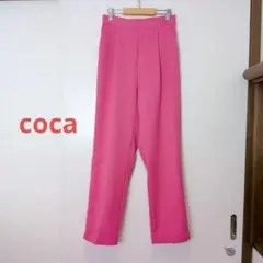 coca カラーテーパードパンツ ピンク LONGのサムネイル