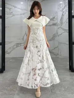 dazzlin オパールフラワーコルセットワンピース S