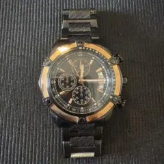 GUESS ブラック クォーツ 腕時計 100m防水