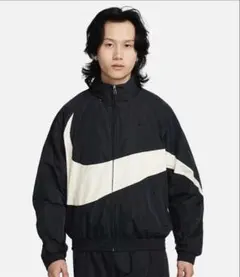 ナイキ　メンズ　ビッグスウッシュ　ウーブンジャケット　ブラック　XL