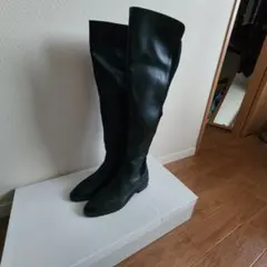 ZARA　ニーハイブーツ　36 ブラック