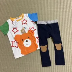HOT BISCUIT クマプリントTシャツ新品とレギンスセット