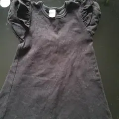 黒のハート柄ワンピース100