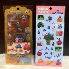 2点セット♥︎ドロップジェリーシール♥︎パペットスンスン♥︎クリアシール