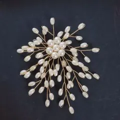 ブローチ コサージュ フェイクパール 高見え 晴れの日 入学式