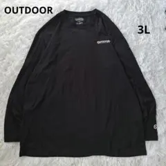 C*I様 OUTDOOR【極美品】 黒 ロンT 長袖 Tシャツ3L ビッグシルエのサムネイル