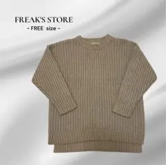 【Freak's store】クルーネック カラーニット F