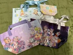 ダッフィーアンドフレンズ　上海ディズニー・香港ディズニーショッピングバッグセット