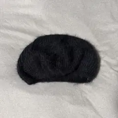 ベレー帽 ブラック 黒 ウール素材