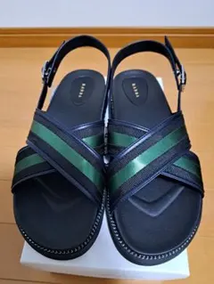 RANDA サンダル ブラック グリーン ストラップのサムネイル