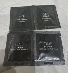 ONE BY KOSE ポアクリア オイル＆スクラブウォッシュ 試供品のサムネイル