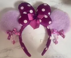 ミニーちゃんカチューシャ 紫