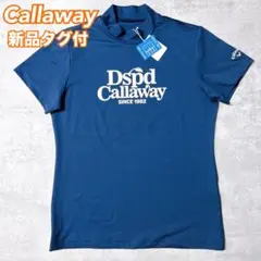 【新品タグ付】Callawayゴルフウェア モックネックシャツ ロゴ LL