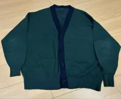 NIKO AND... ダークグリーン Vネック カーディガン Lサイズ