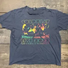 XL 12s コールドプレイ Tシャツ 墨黒 2012年 ツアー バンT 古着のサムネイル
