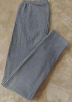 グレー ストライプ レギンス M～L