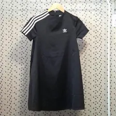 adidas 半袖ミニワンピース J/S 黒