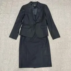 23区　スーツ　セットアップ　ストライプ　黒