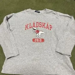 KLÄDSKAP 恐竜プリント 長袖カットソー
