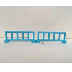 レゴ デュプロ 特殊 パーツ ブロック 柵 さく 水色 2個 セット