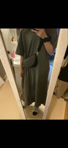 riendaクロコ型押し ハーフムーン ショルダーバッグのサムネイル
