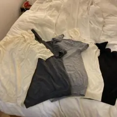 ユニクロ　タートル　S ウール半袖ニット