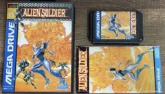 MD エイリアンソルジャー 箱説明書付属品