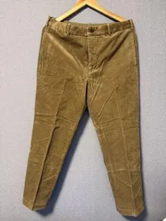 UNIQLO スマートアンクルパンツ　ブラウン コーデュロイ