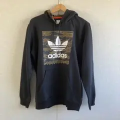 adidas アディダス　迷彩　カモフラ　パーカー　新品未使用　ブラック　黒のサムネイル