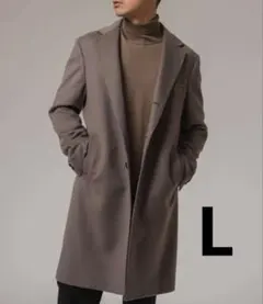 最終値下げ‼️未使用　チェスターコート　ベージュ　L