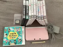 任天堂3DS LL ピンクホワイト　トモダチコレクション含ソフト11枚付き