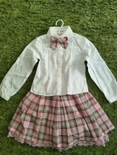 フォーマルドレス ホワイト/グレー/ピンク120cm