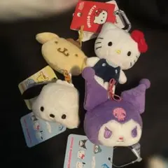 サンリオ　ハローキティ　ハートカラビナぬいぐるみマスコット　クロミ　ポムポム等