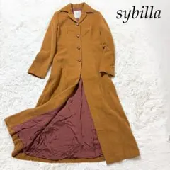 シビラ チェスターコート アンゴラ混 マキシ丈 ブラウン M ロングコート