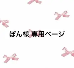 ぽん様 専用ページ