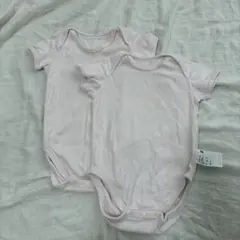 ユニクロ　ロンパース半袖インナー80 2枚セット　双子