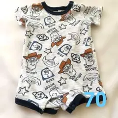 男の子　ロンパース　70サイズ　ウッディ バズ・ライトイヤー　夏　半袖
