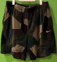 Supreme Patchwork Velour Short pants