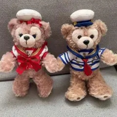 ダッフィー シェリーメイ ぬいぐるみバッジ　2体セット