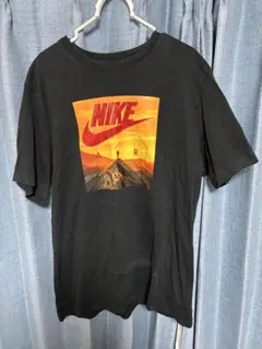 NIKE グラフィックプリント Tシャツ ブラック　古着　L 最終値下げ