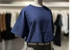 MHL, コットンジャージー　オリーブ　半袖Tシャツのサムネイル