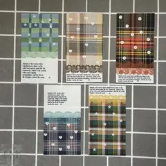 A/W Fabrics 5枚　貯金シート