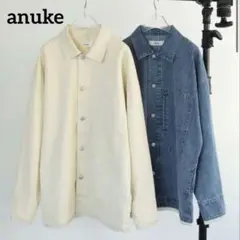 【未使用】anuke アヌーク　denim work jacket アイボリー