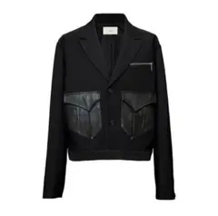 jent louis Leather Hooded Jacket ブラック - メルカリ