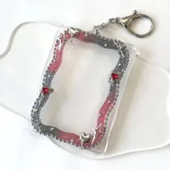 59 トレカケース　トレカキーホルダー　レジンデコ　y2k バレエコア