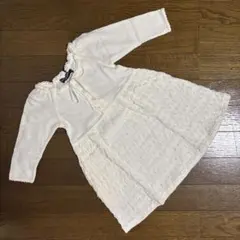 【未使用】女児ワンピース 100 アイボリー
