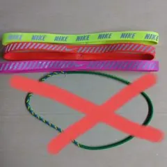 NIKE、ATHLETA ヘッドバンド 4本セット