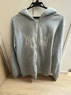 ジップアップパーカー グレー